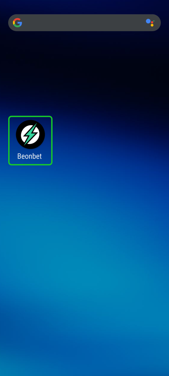 Launch shortcut from home screen and create your Beonbet account.