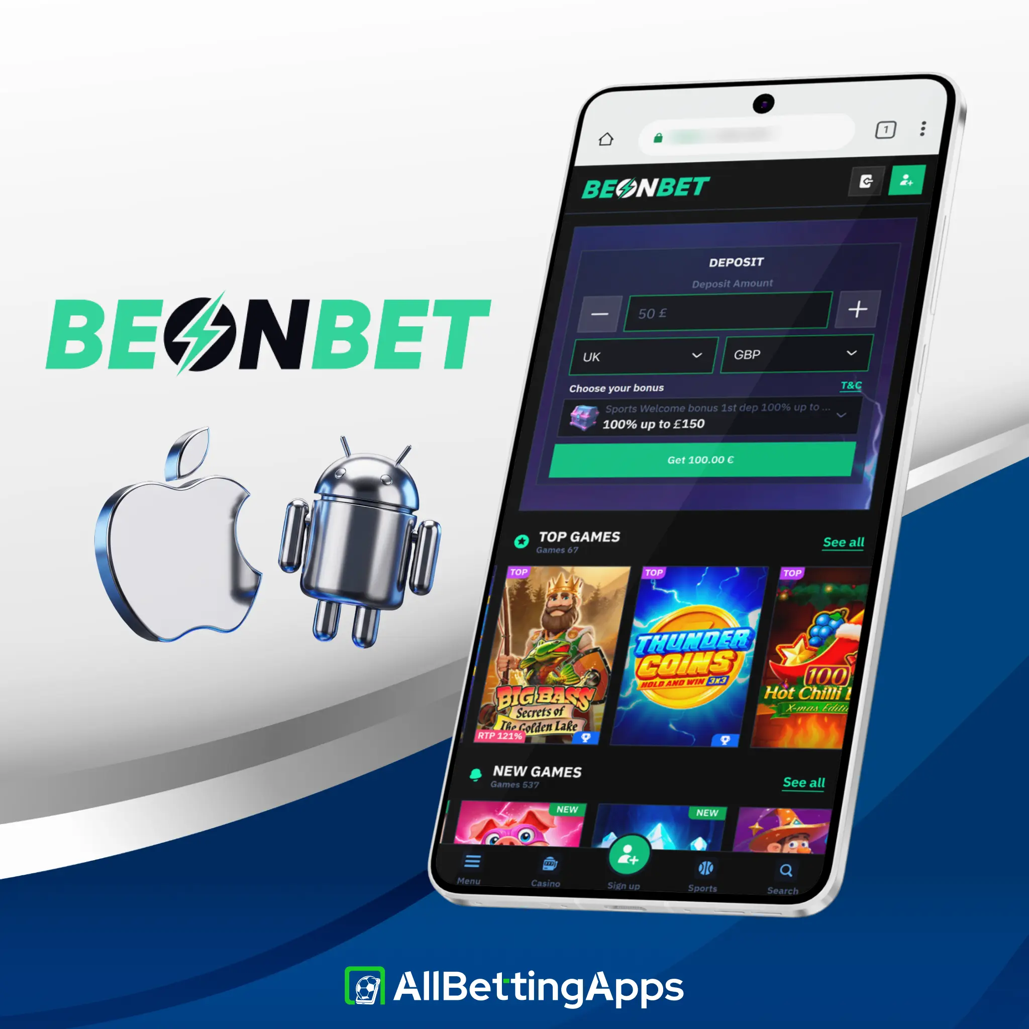 Access web app directly without native store downloads on Beonbet.