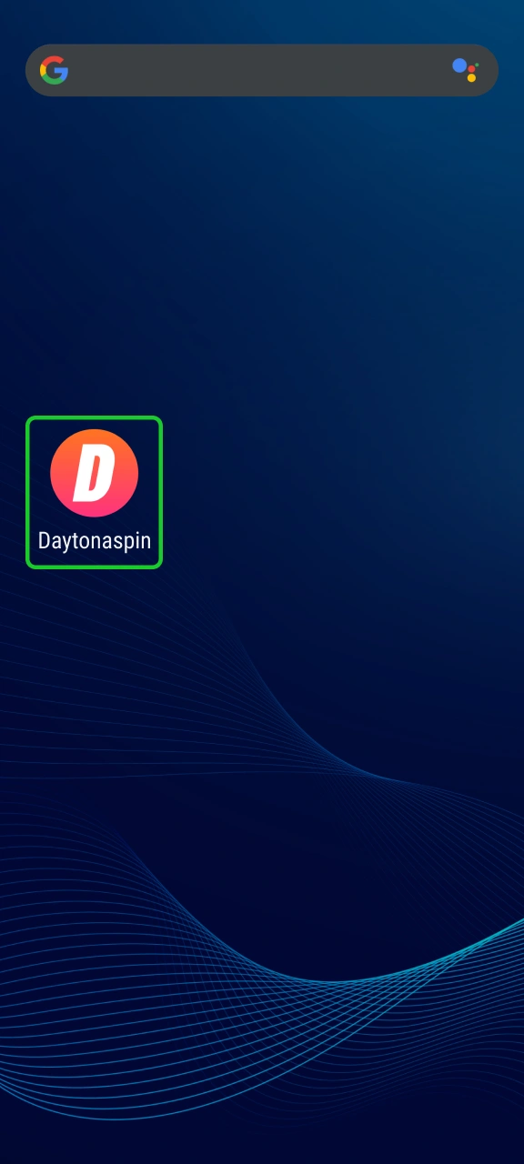Open shortcut icon and log into your personal Daytonaspin profile.