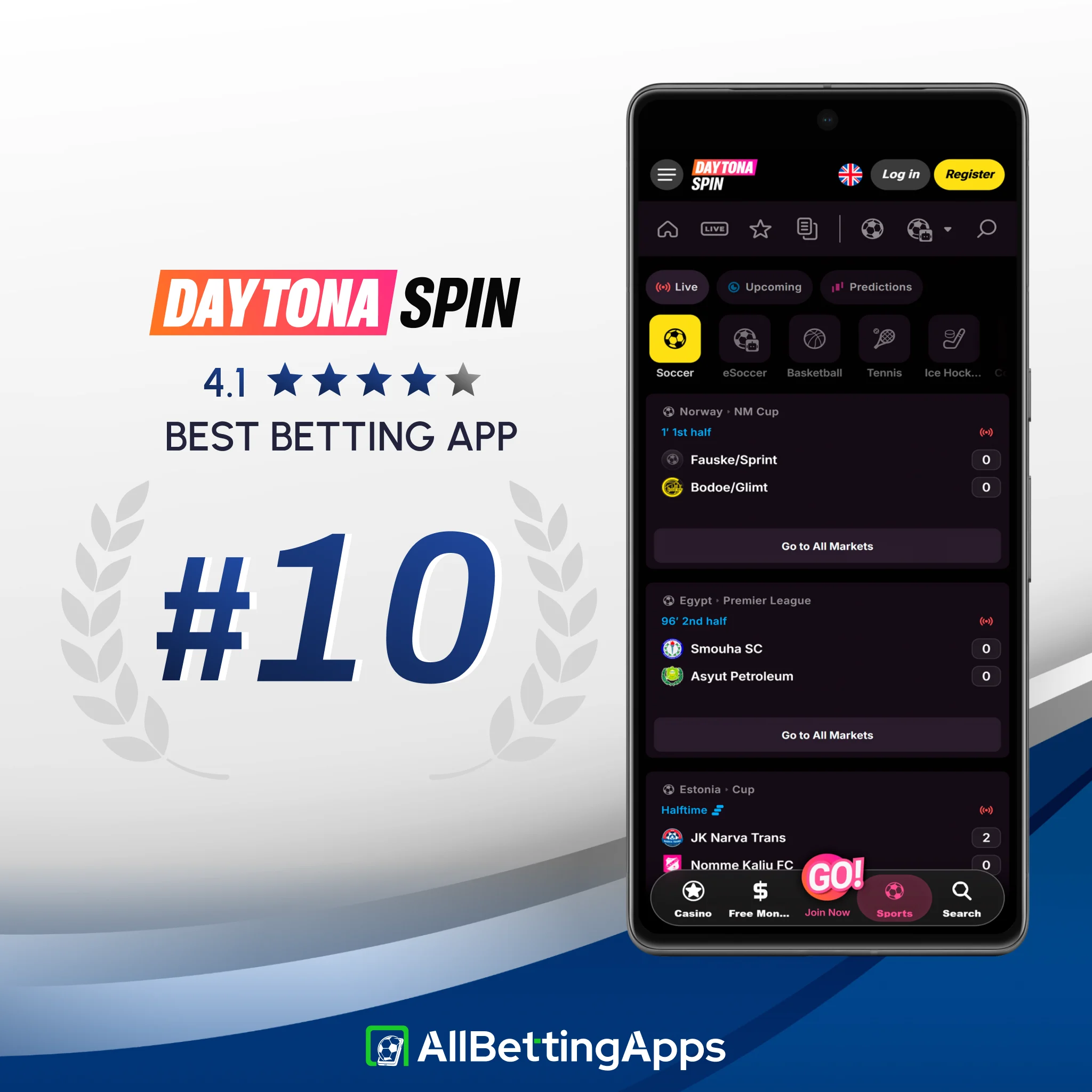 Explore Daytonaspin mobile sportsbook review on allbettingapps.