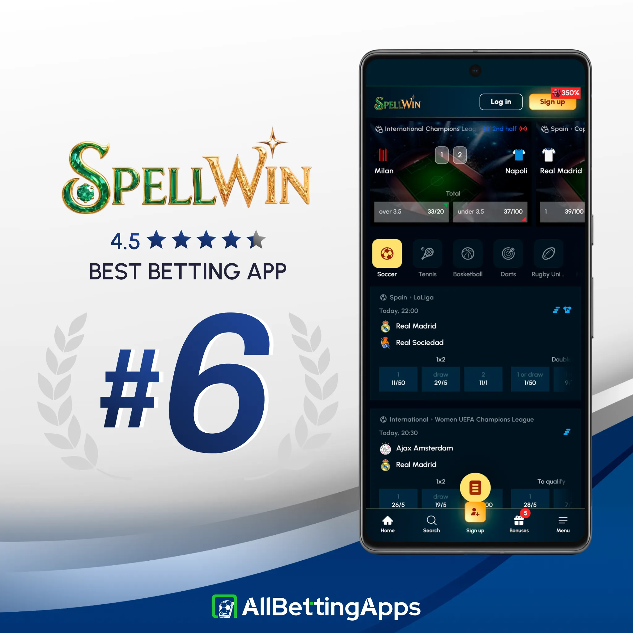 Examine SpellWin betting offers and app highlights on allbettingapps.