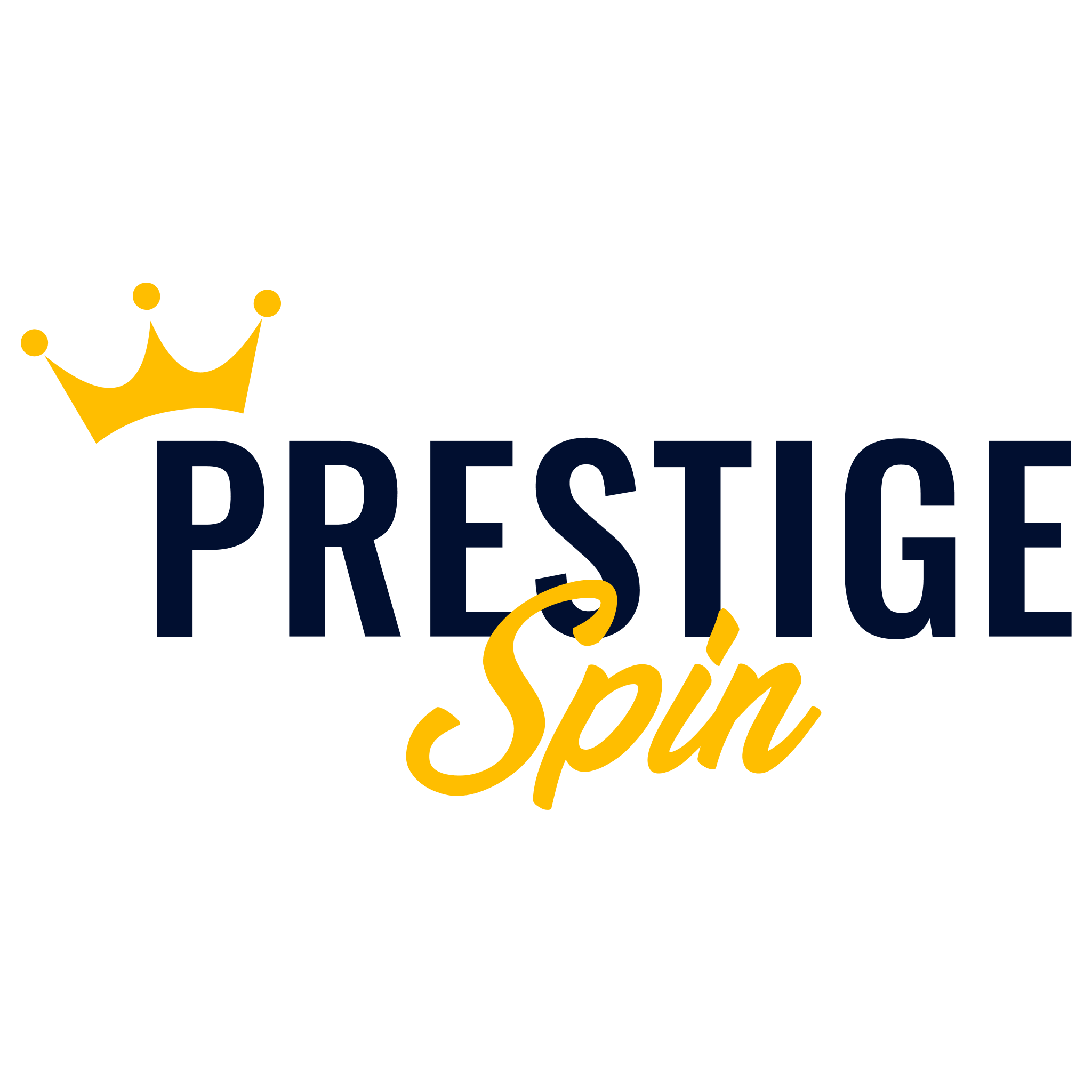 Prestige Spin betting app logo.
