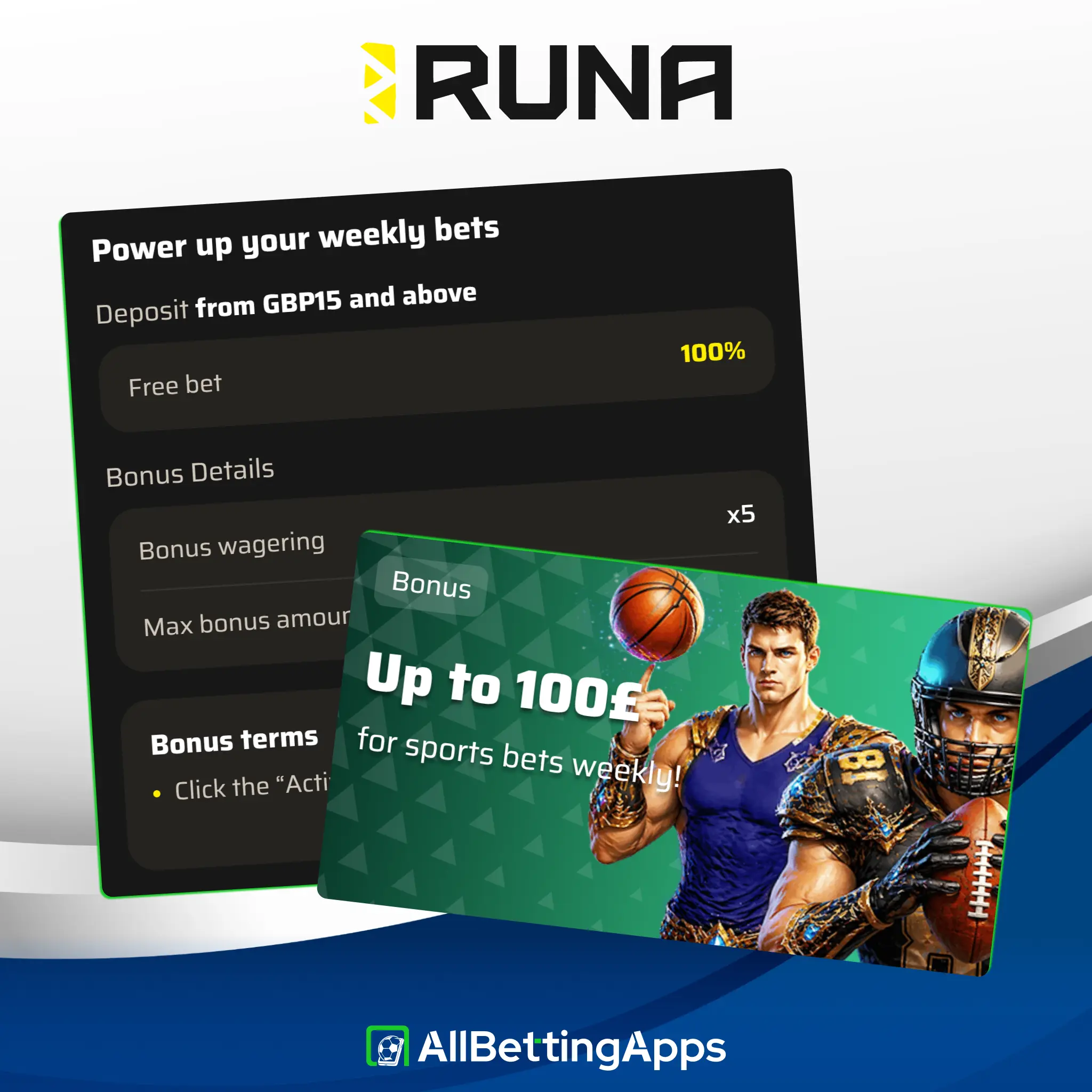 Claim exciting sports betting bonuses and promotional offers on Runa.