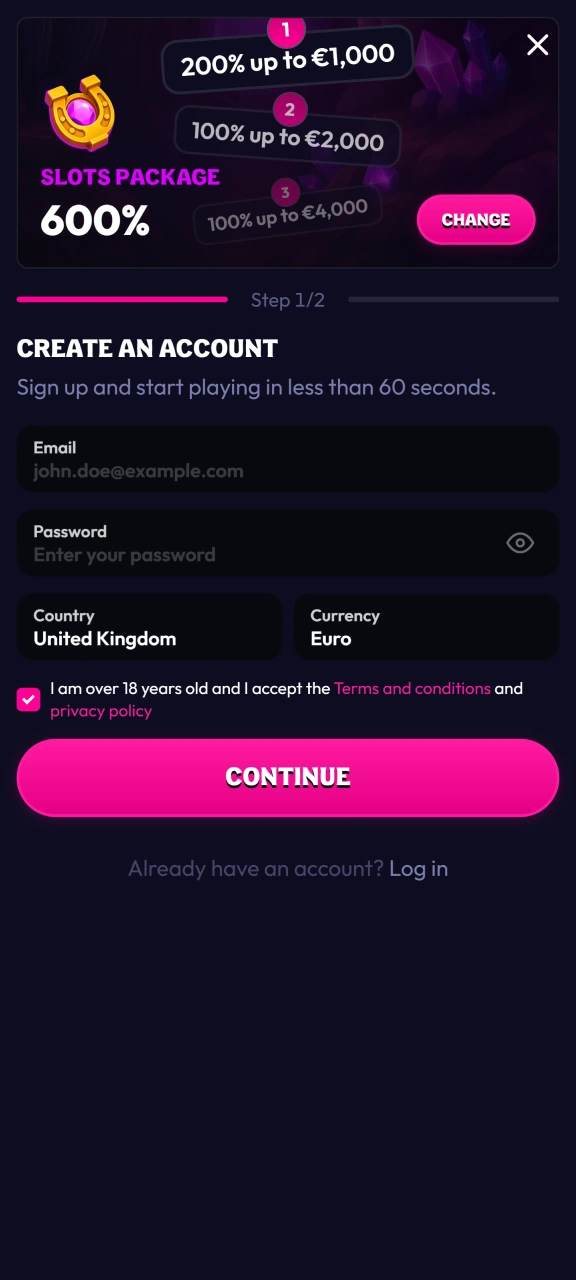 Launch the shortcut icon to log into your Wildzy account.