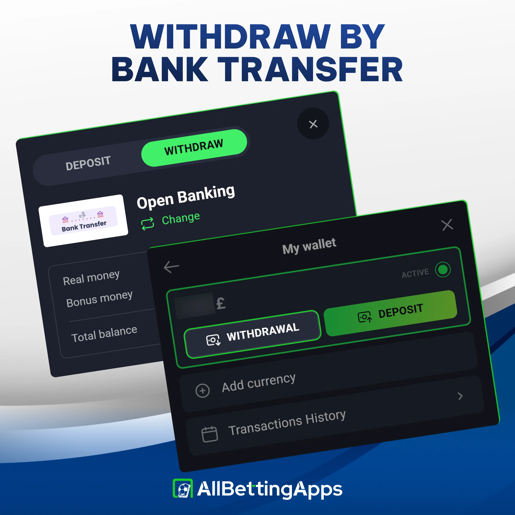 Learn how to cash out via bank transfer on allbettingapps.