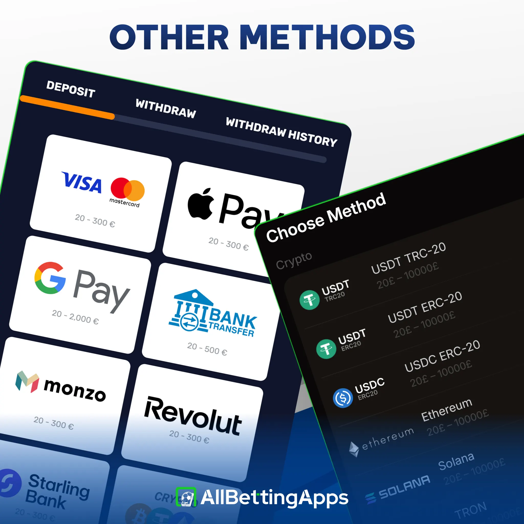 Find alternative payment options on allbettingapps if cards fail.