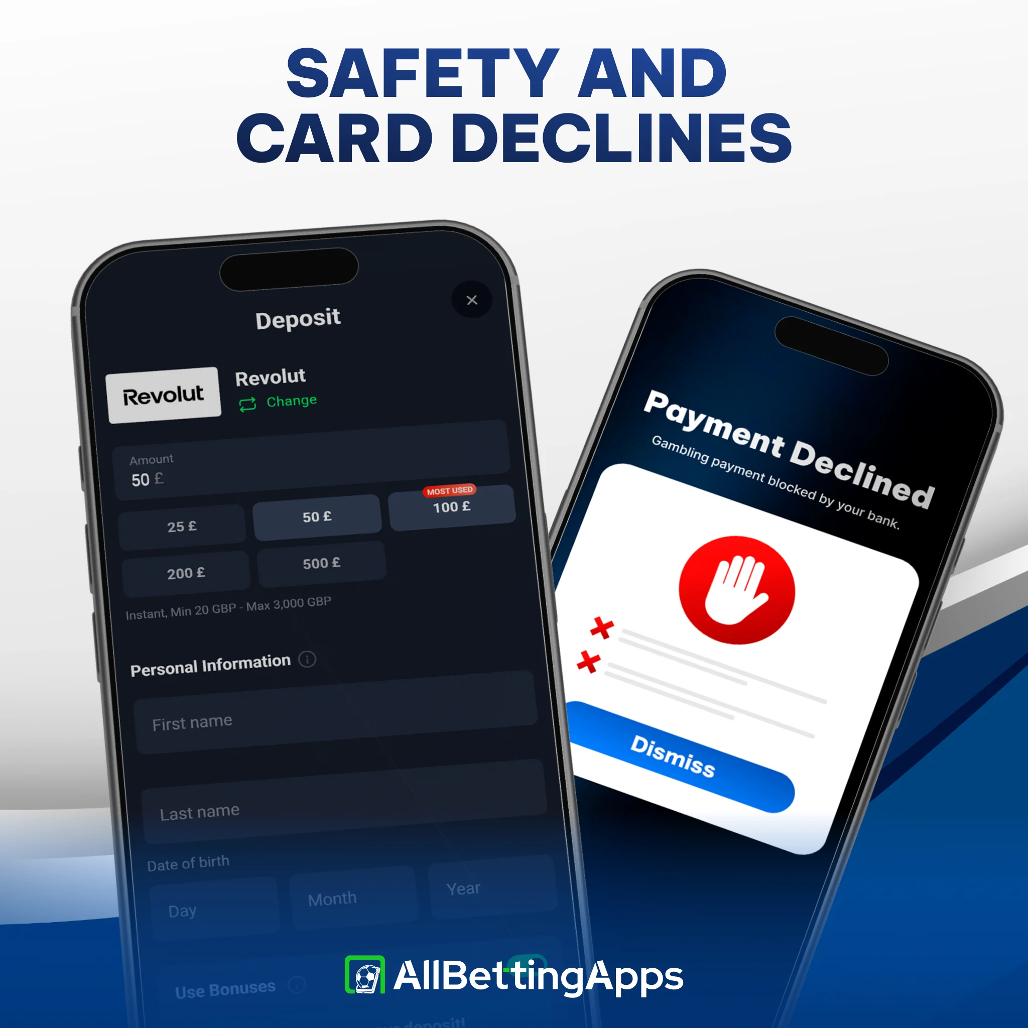 Understand card security protocols and decline reasons on allbettingapps.