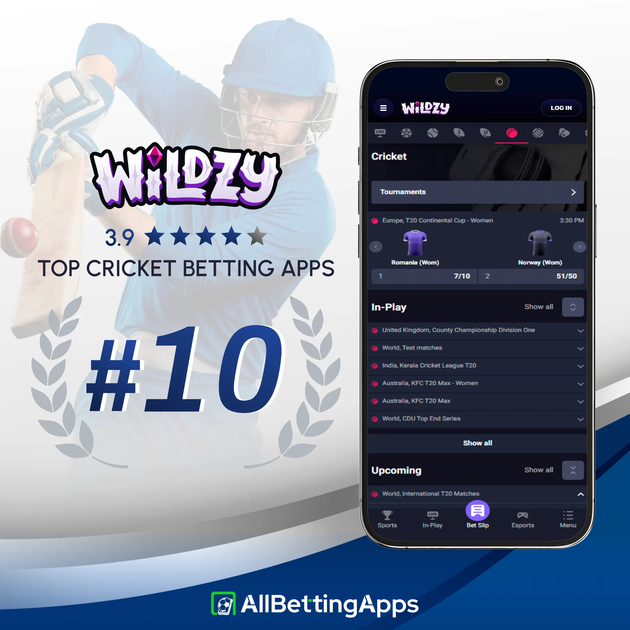 Explore Wildzy cricket markets and app features on allbettingapps.