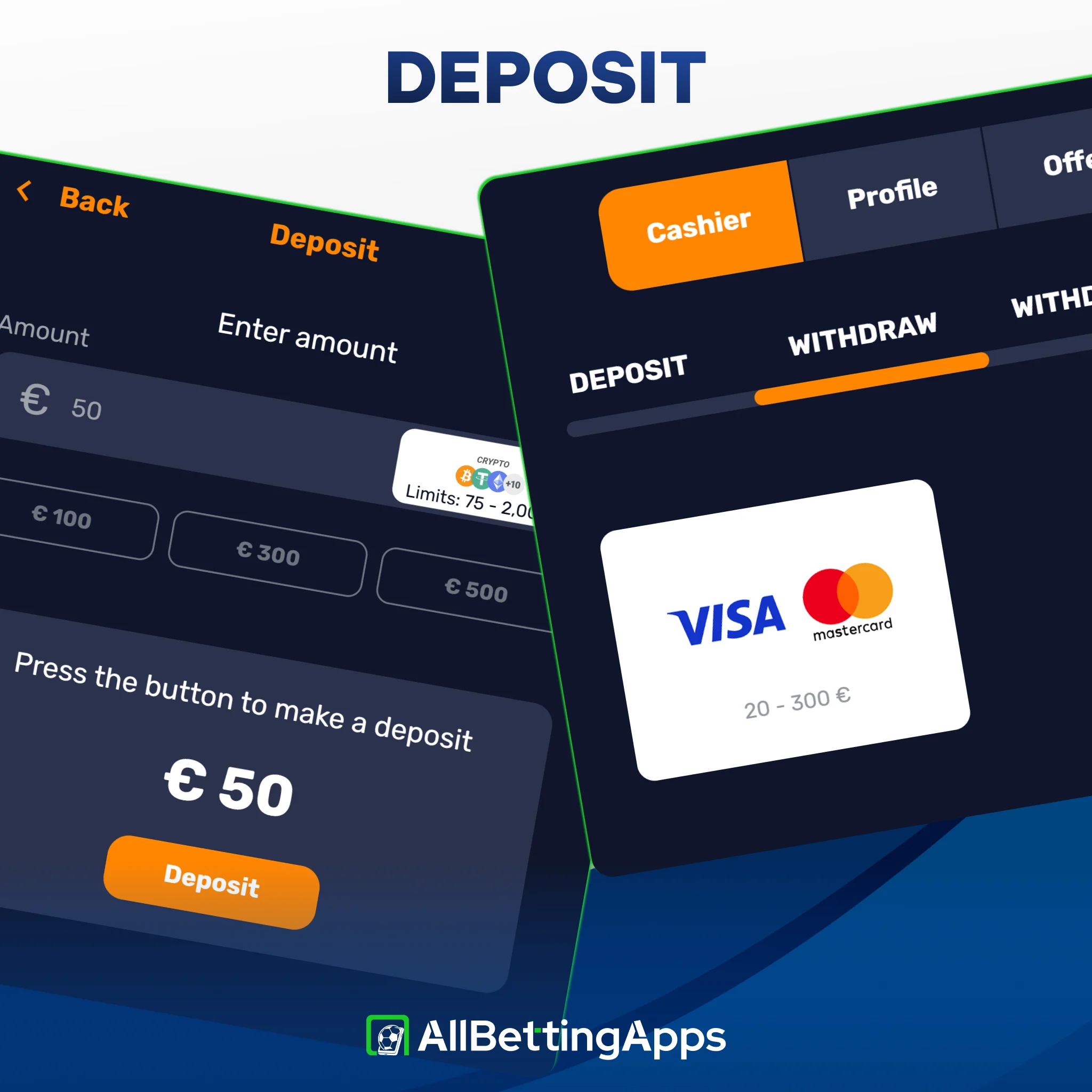 Discover deposit-only crypto apps recommended by allbettingapps.