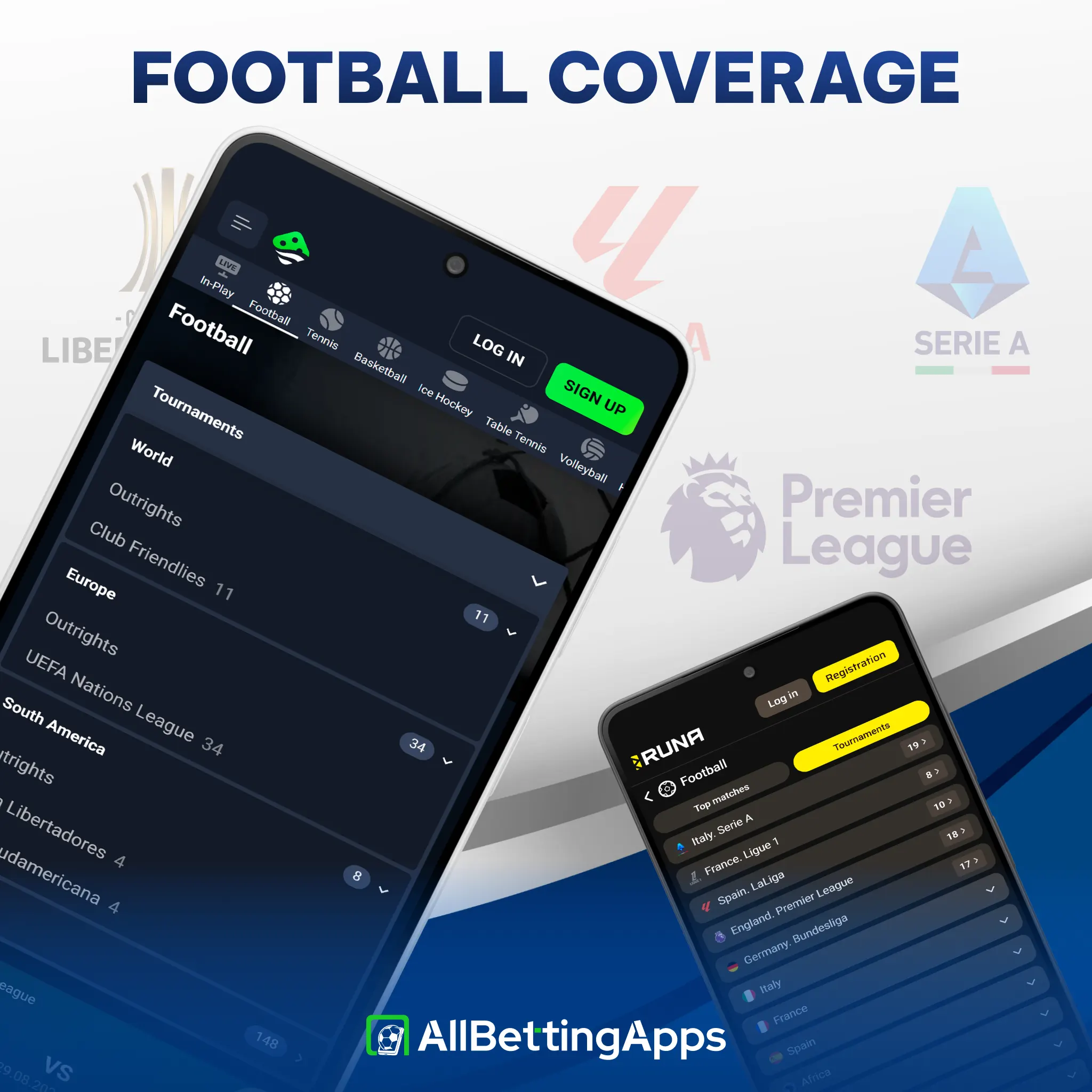 Discover global leagues and match betting options on allbettingapps.