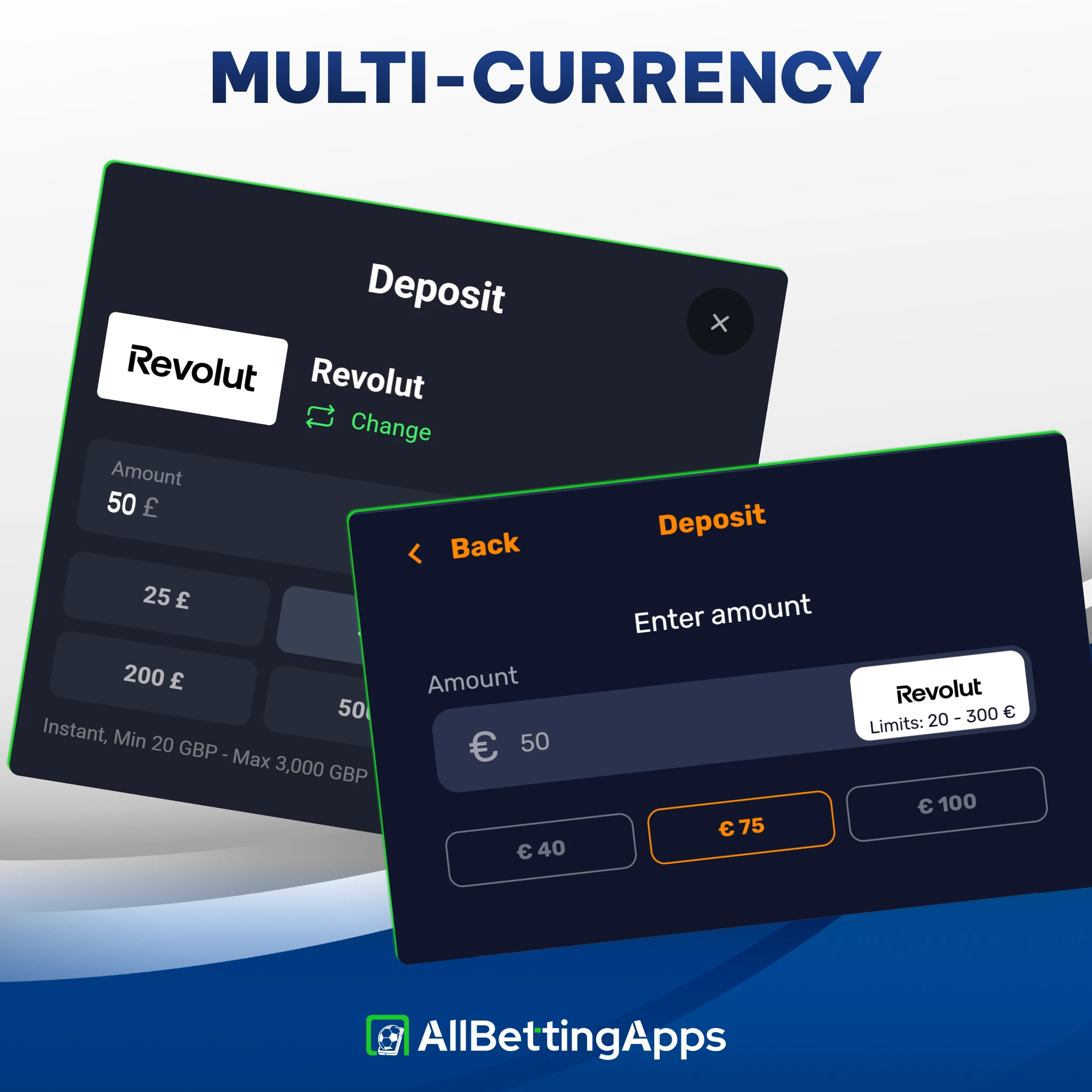 Compare multi-currency wagering features for Revolut users on allbettingapps.
